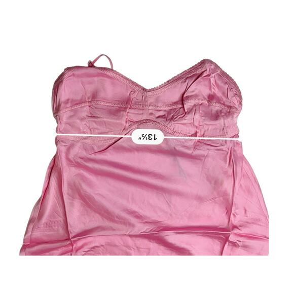 Rumored Monroe Midi Dress Bonbon Pink MEDIUM Satin Flowy Cocktail‎ Sexy - Picture 6 of 11